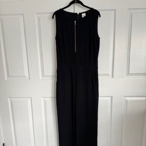 CABi Grace Jumpsuit - black w/ gold zipper detail size 10 - Picture 5 of 7